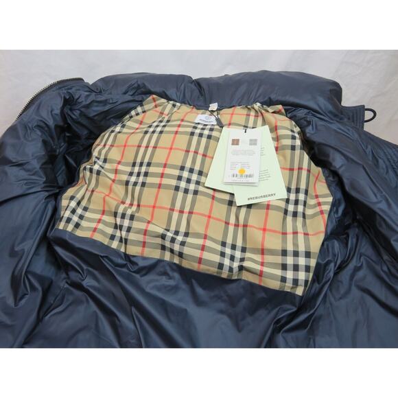 BURBERRY DANDERHALL MIDNIGHT BLUE HOODED QUILTED DOWN PARKA COAT JACKET XXL - Picture 11 of 13